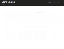 Tablet Screenshot of marccarullo.com